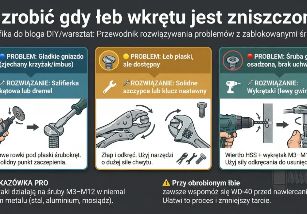 W którą stronę się odkręca śrubę - Zasady, lewy gwint i triki
