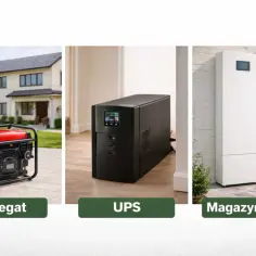 Agregat, UPS i magazyn energii – rozwiązania zapewniające zasilanie awaryjne domu.