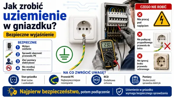 Uziemienie w gniazdku - Jak działa i czy jest bezpieczne?